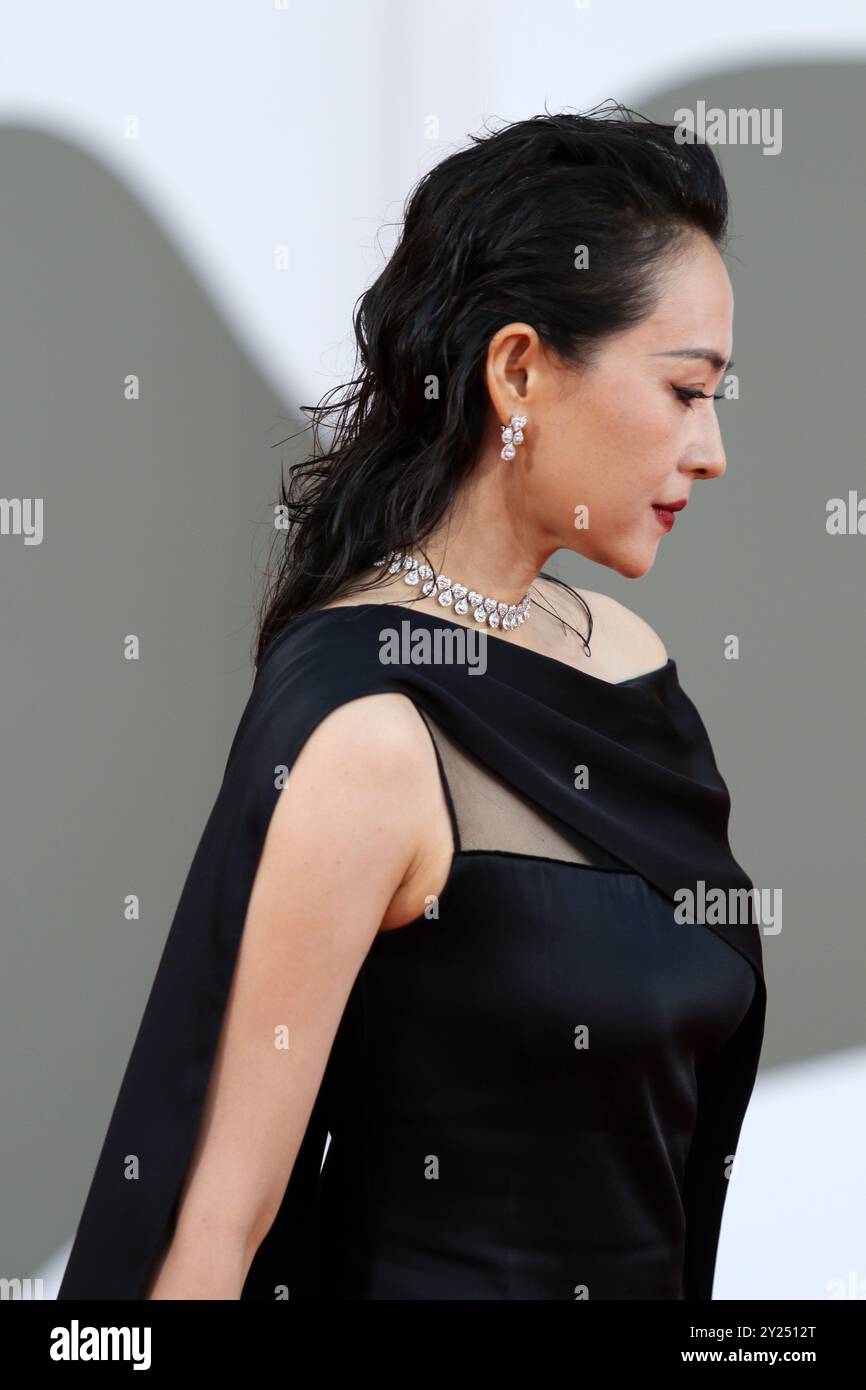 Italie, Lido di Venezia, 07 septembre 2024 : Zhang Ziyi assiste à la cérémonie de clôture tapis rouge lors du 81ème Festival International du film de Venise sur S. Banque D'Images