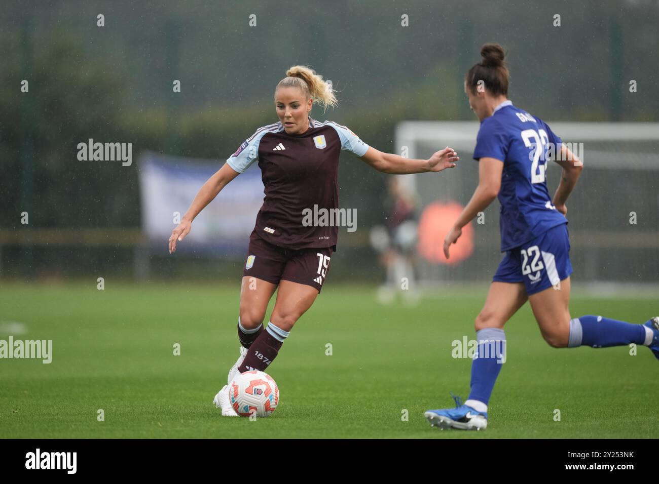 Everton FC v Aston Villa FC pré-saison amicale. WALTON HALL PARK STADIUM, ANGLETERRE - 8 septembre 2024 Adriana Leon lors de la pré-saison amicale entre Everton FC et Aston Villa FC au Walton Hall Park Stadium le 4 septembre 2024 à Liverpool Angleterre. (Photo Alan Edwards) Banque D'Images