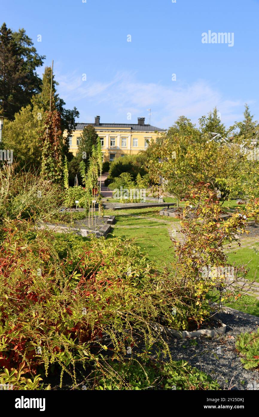 Musée botanique du jardin botanique de Kaisaniemi, Kaisaniemen kasvitieteellinen puutarha à Helsinki, Finlande, août 2024 Banque D'Images