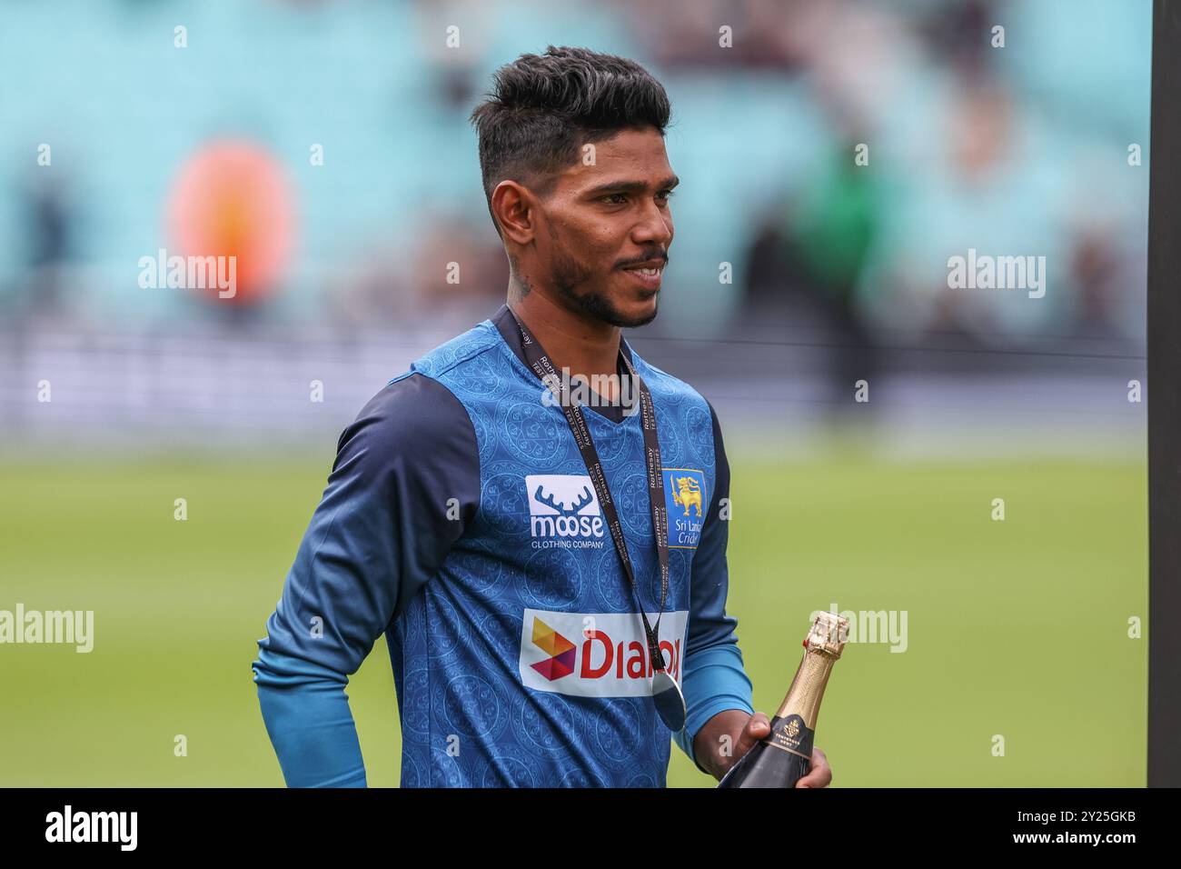 Londres, Royaume-Uni. 09th Sep, 2024. Pathum Nissanka du Sri Lanka lors du troisième jour de Rothesay test match Angleterre - Sri Lanka au Kia Oval, Londres, Royaume-Uni, 9 septembre 2024 (photo par Mark Cosgrove/News images) à Londres, Royaume-Uni le 9/9/2024. (Photo de Mark Cosgrove/News images/SIPA USA) crédit : SIPA USA/Alamy Live News Banque D'Images