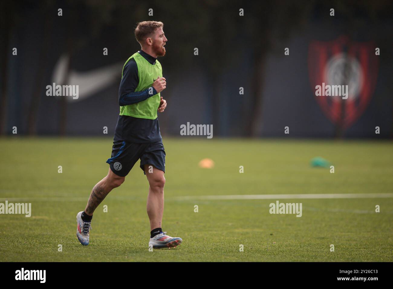 Buenos Aires, Argentine - 9 septembre 2024 : le footballeur espagnol Iker Muniain a fait sa première pratique avec l'équipe du club argentin San Lorenzo de Almagro dans les installations du club. « L’opportunité s’est présentée et quand j’ai apprécié cela m’a beaucoup rempli à l’intérieur, ce que je cherchais. Crédit : UNAR photo/Alamy Live News Banque D'Images
