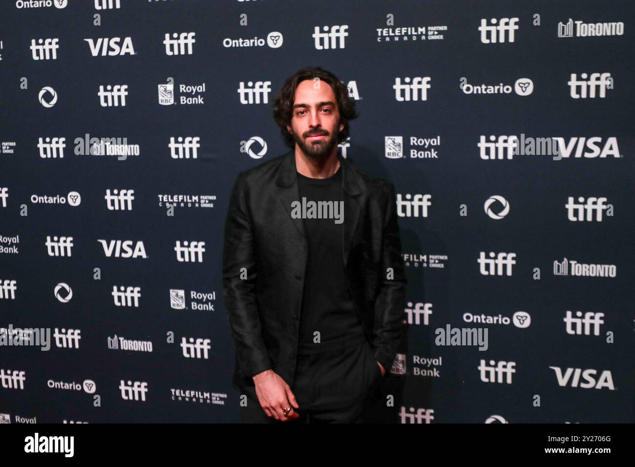 Toronto, Canada. 09th Sep, 2024. Patricio Jose assiste à la première de ''Without Blood'' lors du Festival international du film de Toronto 2024 au TIFF Lightbox à Toronto, Ontario, le 8 septembre 2024. (Photo de Arrush Chopra/NurPhoto) crédit : NurPhoto SRL/Alamy Live News Banque D'Images