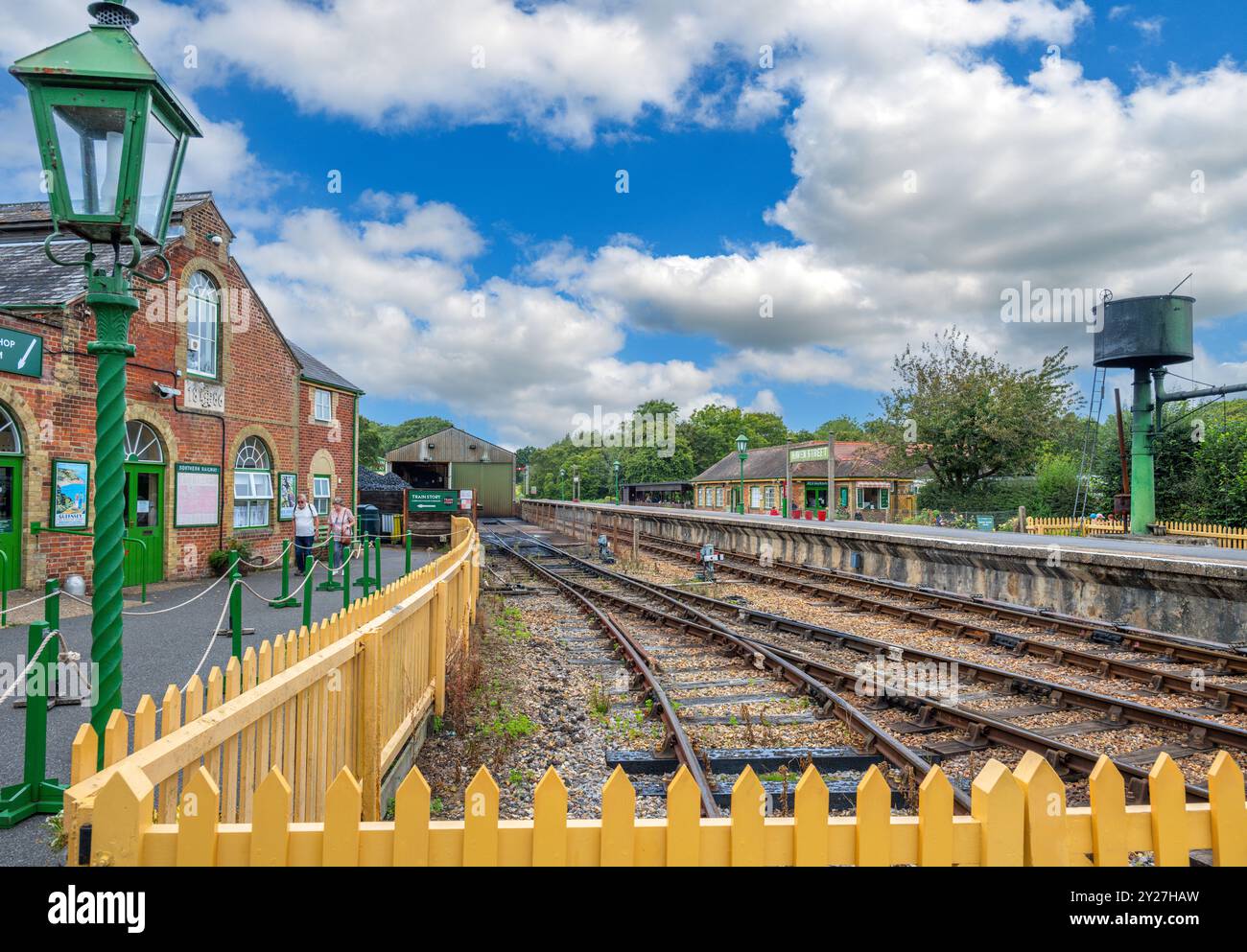 Chemin de fer à vapeur de l'île de Wight, Havenstreet, île de Wight, Angleterre, Royaume-Uni Banque D'Images