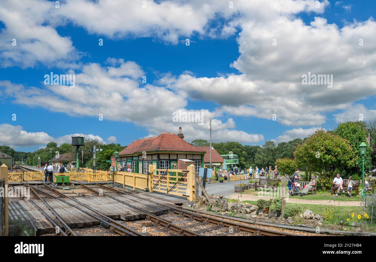 Chemin de fer à vapeur de l'île de Wight, Havenstreet, île de Wight, Angleterre, Royaume-Uni Banque D'Images