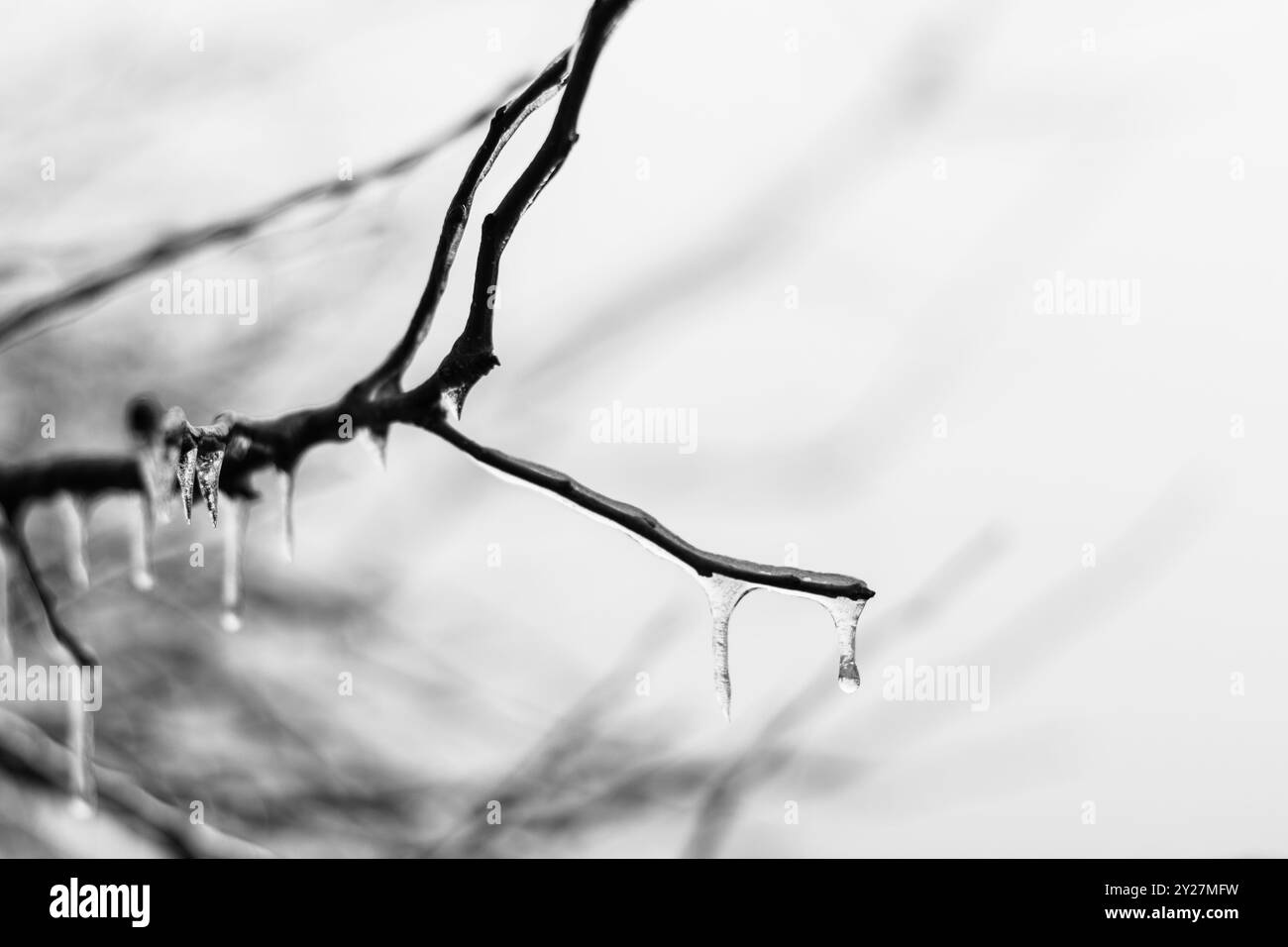 Météo hivernale du Midwest Banque D'Images