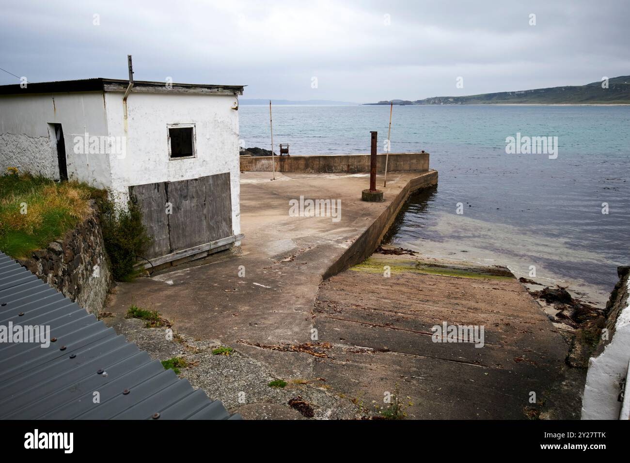 port de portbradden côte nord de l'irlande du nord royaume-uni Banque D'Images