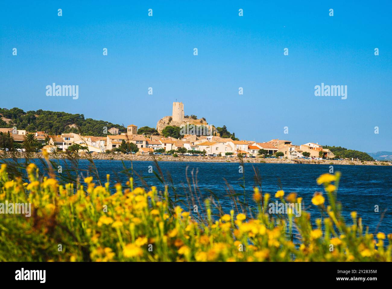La ville de Gruissan Aude/France Banque D'Images