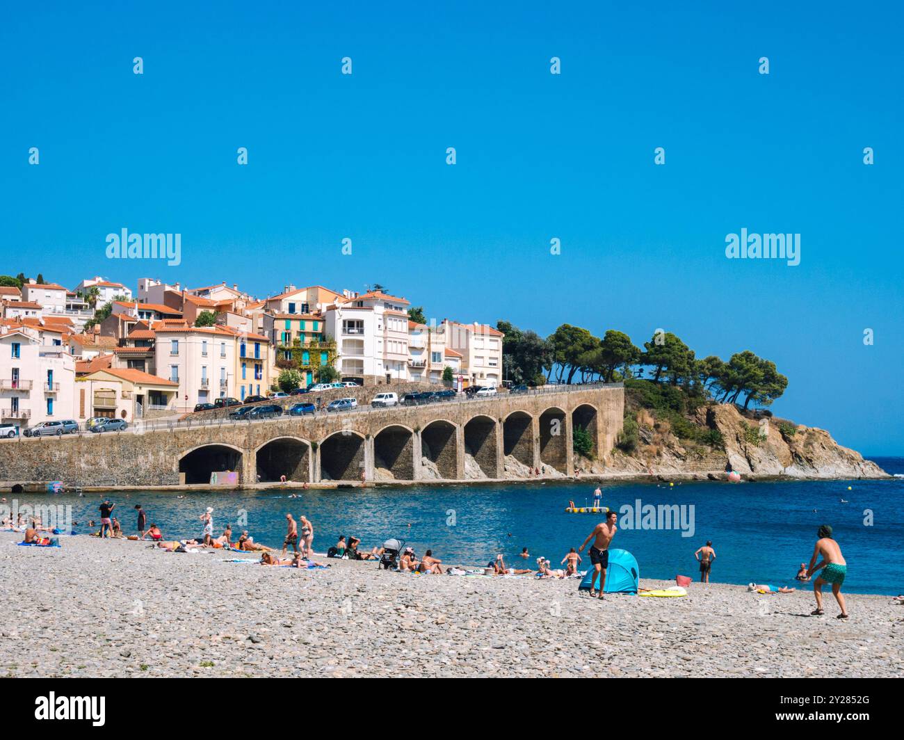 Banyuls-sur-mer dans le sud de la France Banque D'Images