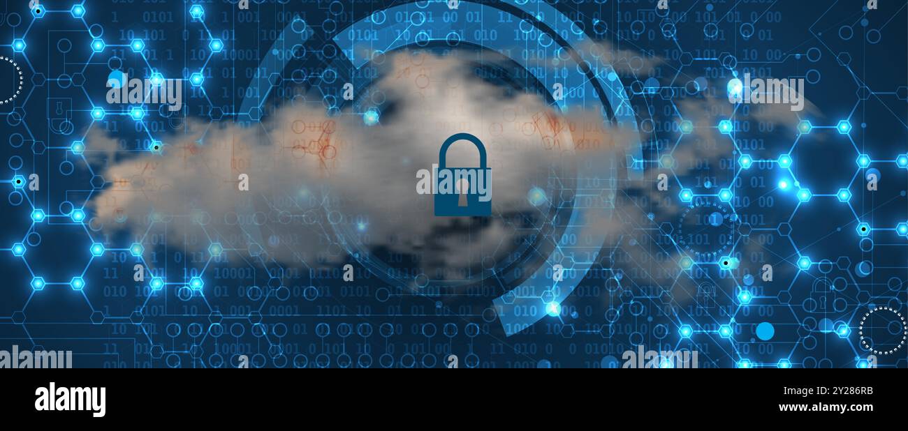 Comment la technologie cloud transforme les environnements commerciaux modernes grâce à l'évolutivité, la sécurité et l'efficacité Illustration de Vecteur