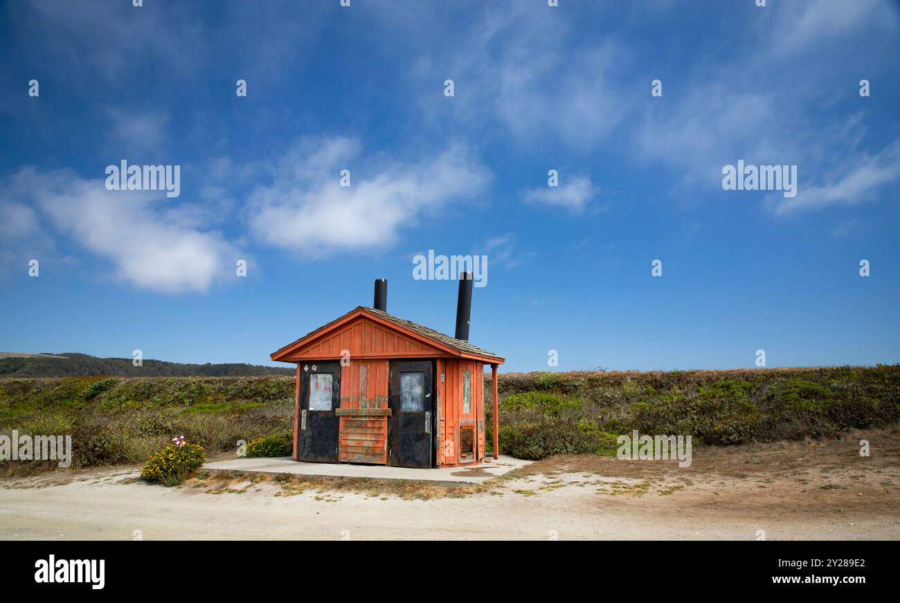 Pescadero est à la fois une plage et une ville sur l'autoroute 1 dans le comté de San Mateo en Californie du Nord. Banque D'Images