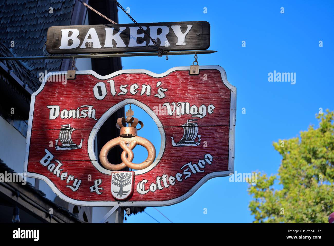 Boulangerie Olsen dans la capitale danoise de l'Amérique, Solvang CA Banque D'Images