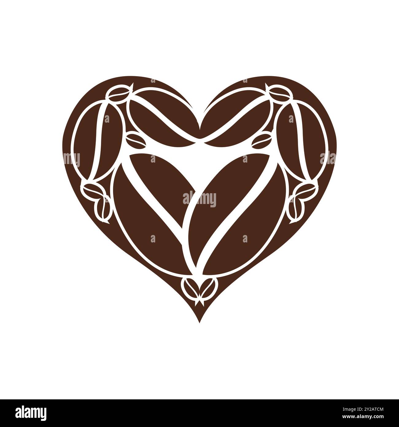 Coffee Lover logo Design pour le restaurant Coffee Shop Illustration de Vecteur