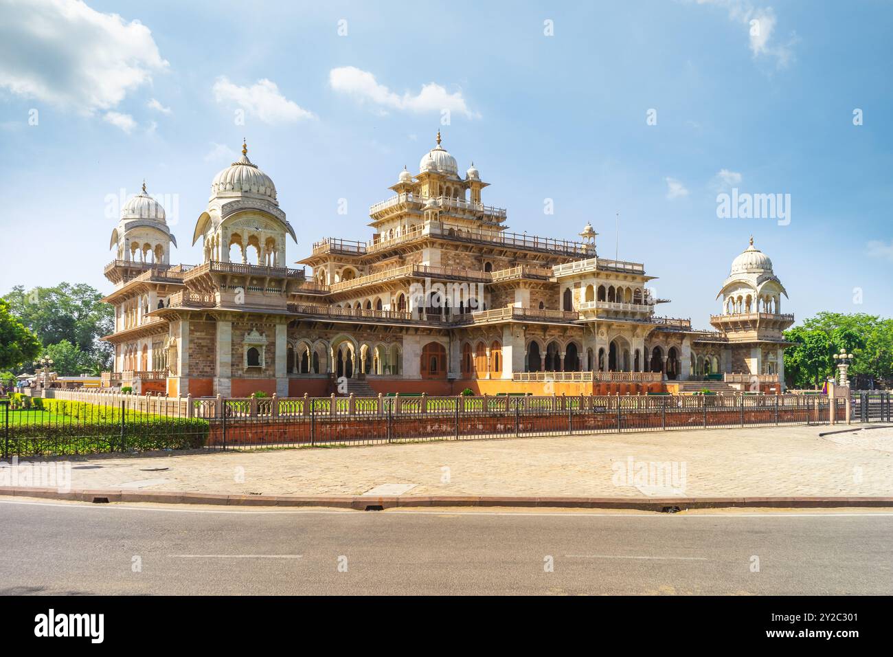 Albert Hall Museum, le plus ancien musée de l'État, situé à Jaipur, Rajasthan, Inde Banque D'Images