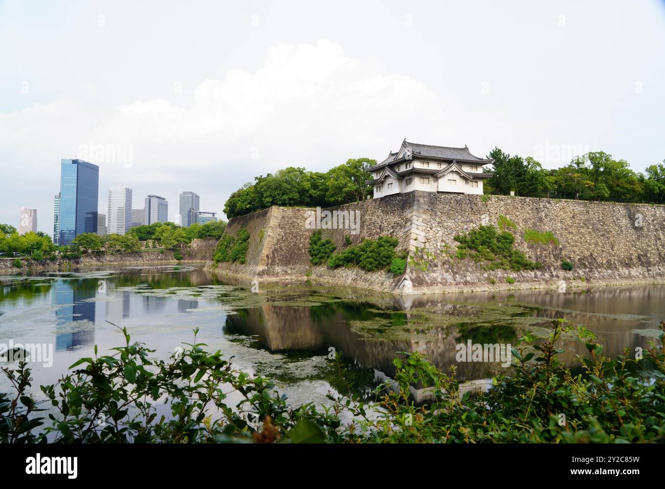 L'ancien château d'Osaka (Japon) Banque D'Images