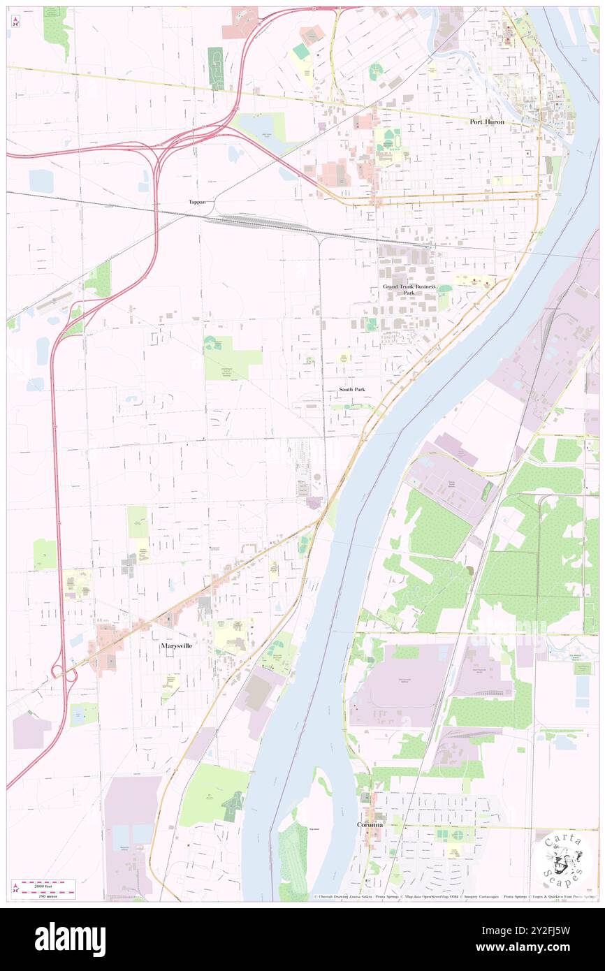 Marysville Villa Estates Mobile Home Park, Comté de Saint clair, US, États-Unis, Michigan, n 42 56' 4'', S 82 27' 52'', carte, Cartascapes carte publiée en 2024. Explorez Cartascapes, une carte qui révèle la diversité des paysages, des cultures et des écosystèmes de la Terre. Voyage à travers le temps et l'espace, découvrir l'interconnexion du passé, du présent et de l'avenir de notre planète. Banque D'Images