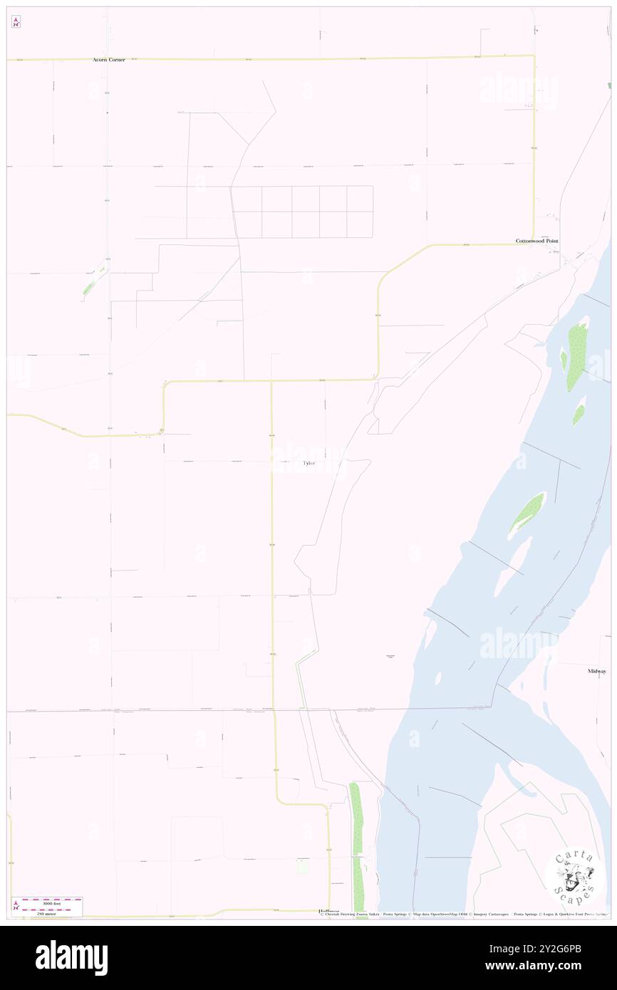 Tyler, Comté de Pemiscot, US, États-Unis, Missouri, n 36 2' 2'', S 89 44' 14'', carte, Cartascapes carte publiée en 2024. Explorez Cartascapes, une carte qui révèle la diversité des paysages, des cultures et des écosystèmes de la Terre. Voyage à travers le temps et l'espace, découvrir l'interconnexion du passé, du présent et de l'avenir de notre planète. Banque D'Images