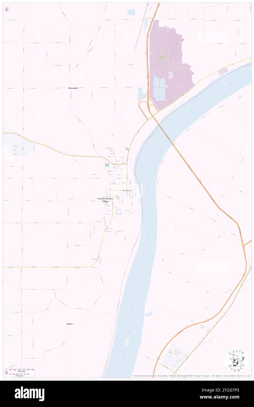 Rockport, Comté de Spencer, US, États-Unis, Indiana, n 37 52' 59'', S 87 2' 57'', carte, Cartascapes carte publiée en 2024. Explorez Cartascapes, une carte qui révèle la diversité des paysages, des cultures et des écosystèmes de la Terre. Voyage à travers le temps et l'espace, découvrir l'interconnexion du passé, du présent et de l'avenir de notre planète. Banque D'Images