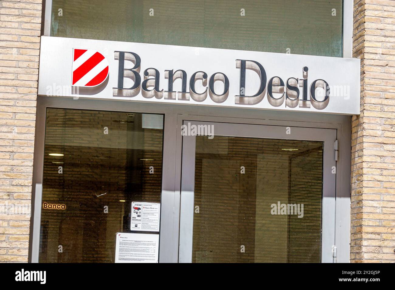 Rome Italie, via di Propaganda, Banco Desio, signe extérieur entrée, Italie Europe européenne européenne, visiteurs voyage voyage tourisme terre touristique Banque D'Images