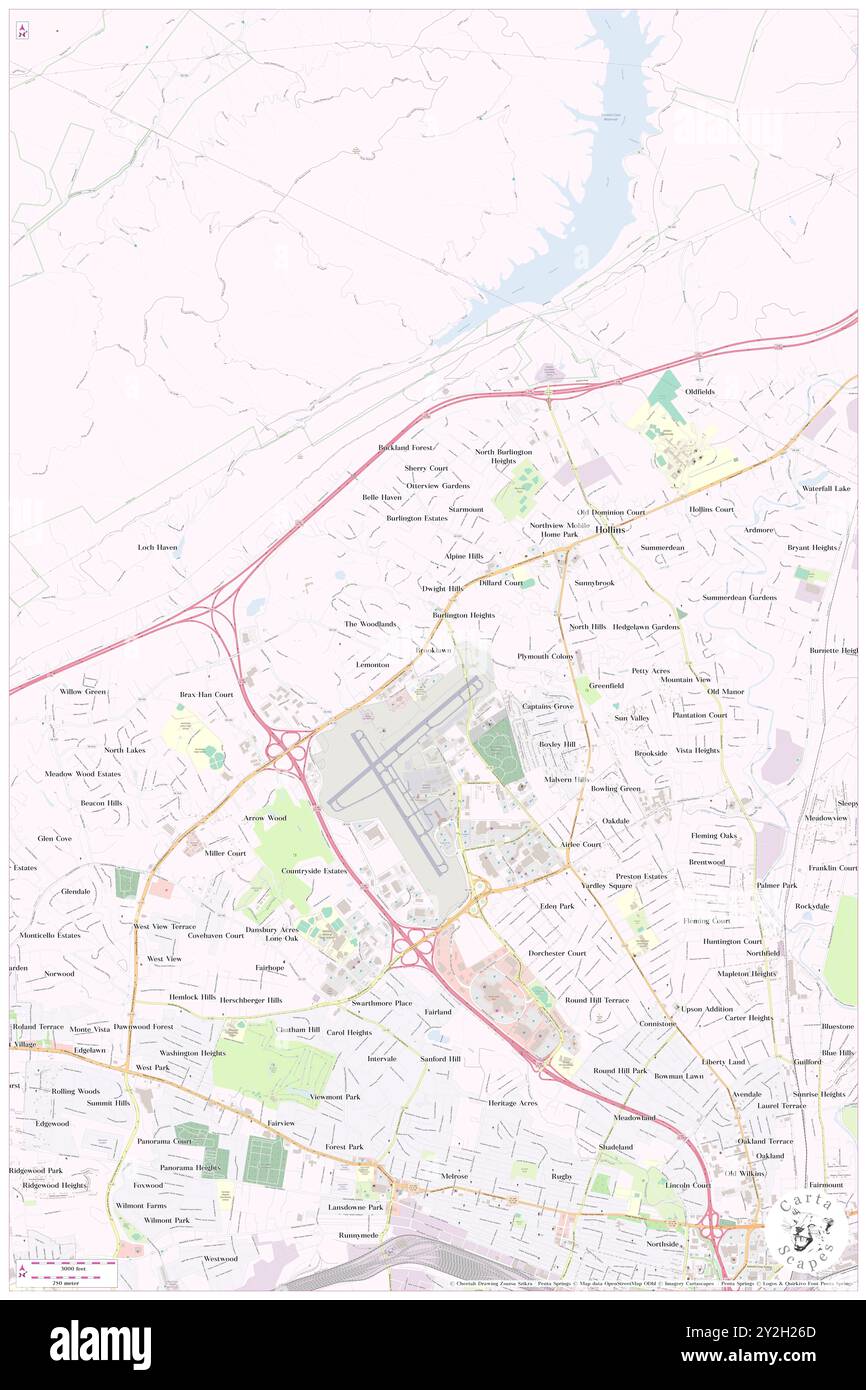 Brooklawn, comté de Roanoke, États-Unis, Virginie, n 37 20' 12'', S 79 58' 17'', carte, Cartascapes carte publiée en 2024. Explorez Cartascapes, une carte qui révèle la diversité des paysages, des cultures et des écosystèmes de la Terre. Voyage à travers le temps et l'espace, découvrir l'interconnexion du passé, du présent et de l'avenir de notre planète. Banque D'Images