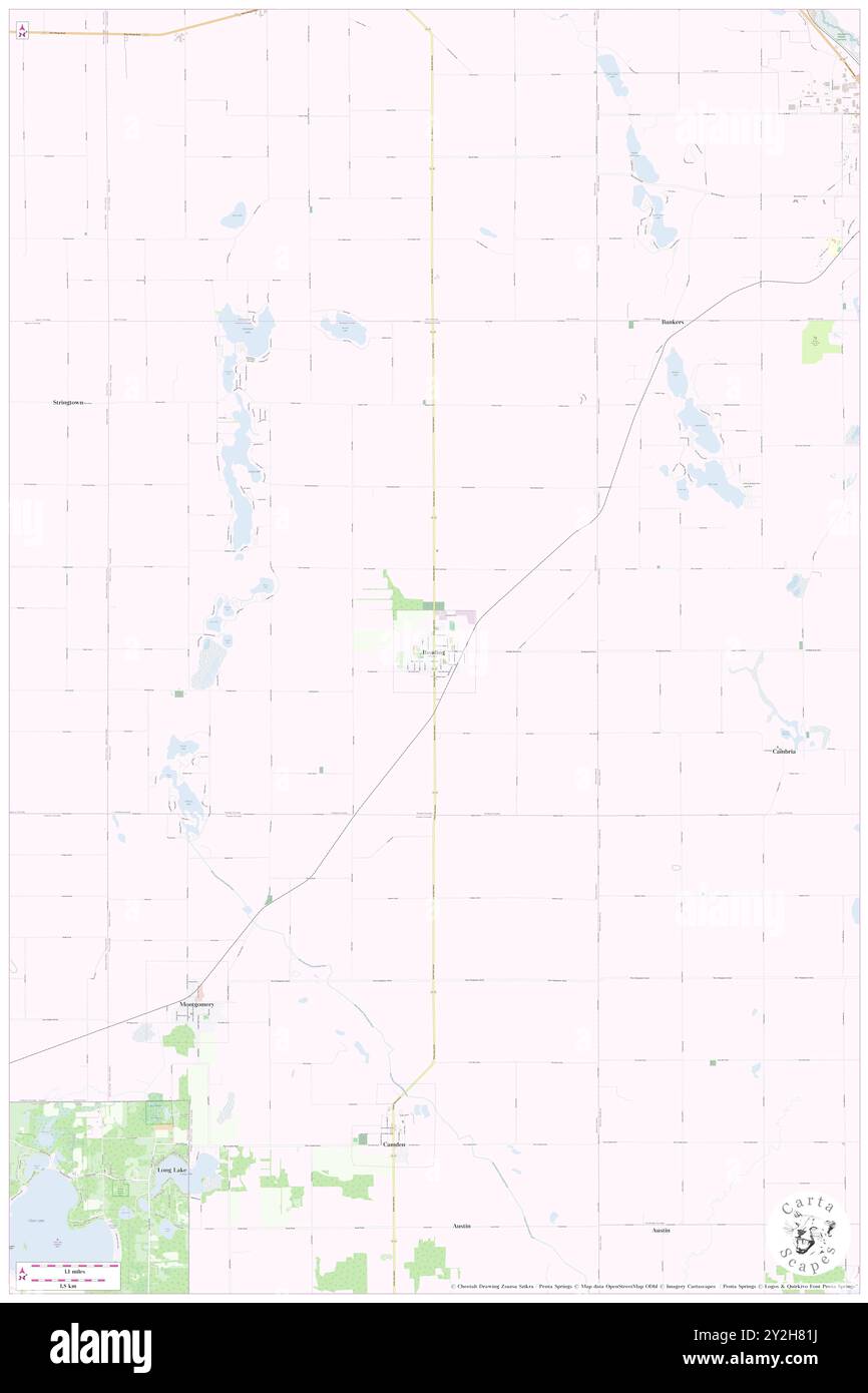 Reading, Comté de Hillsdale, US, États-Unis, Michigan, n 41 50' 22'', S 84 44' 52'', carte, Cartascapes carte publiée en 2024. Explorez Cartascapes, une carte qui révèle la diversité des paysages, des cultures et des écosystèmes de la Terre. Voyage à travers le temps et l'espace, découvrir l'interconnexion du passé, du présent et de l'avenir de notre planète. Banque D'Images