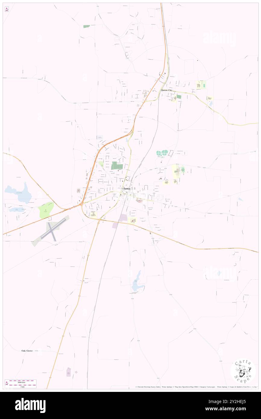 Atlanta, Comté de Cass, US, États-Unis, Texas, n 33 6' 49'', S 94 9' 51'', carte, Cartascapes carte publiée en 2024. Explorez Cartascapes, une carte qui révèle la diversité des paysages, des cultures et des écosystèmes de la Terre. Voyage à travers le temps et l'espace, découvrir l'interconnexion du passé, du présent et de l'avenir de notre planète. Banque D'Images