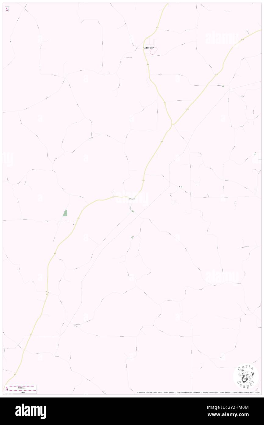 Dixon, Comté de Neshoba, US, États-Unis, Mississippi, n 32 39' 55'', S 89 13' 14'', carte, Cartascapes carte publiée en 2024. Explorez Cartascapes, une carte qui révèle la diversité des paysages, des cultures et des écosystèmes de la Terre. Voyage à travers le temps et l'espace, découvrir l'interconnexion du passé, du présent et de l'avenir de notre planète. Banque D'Images