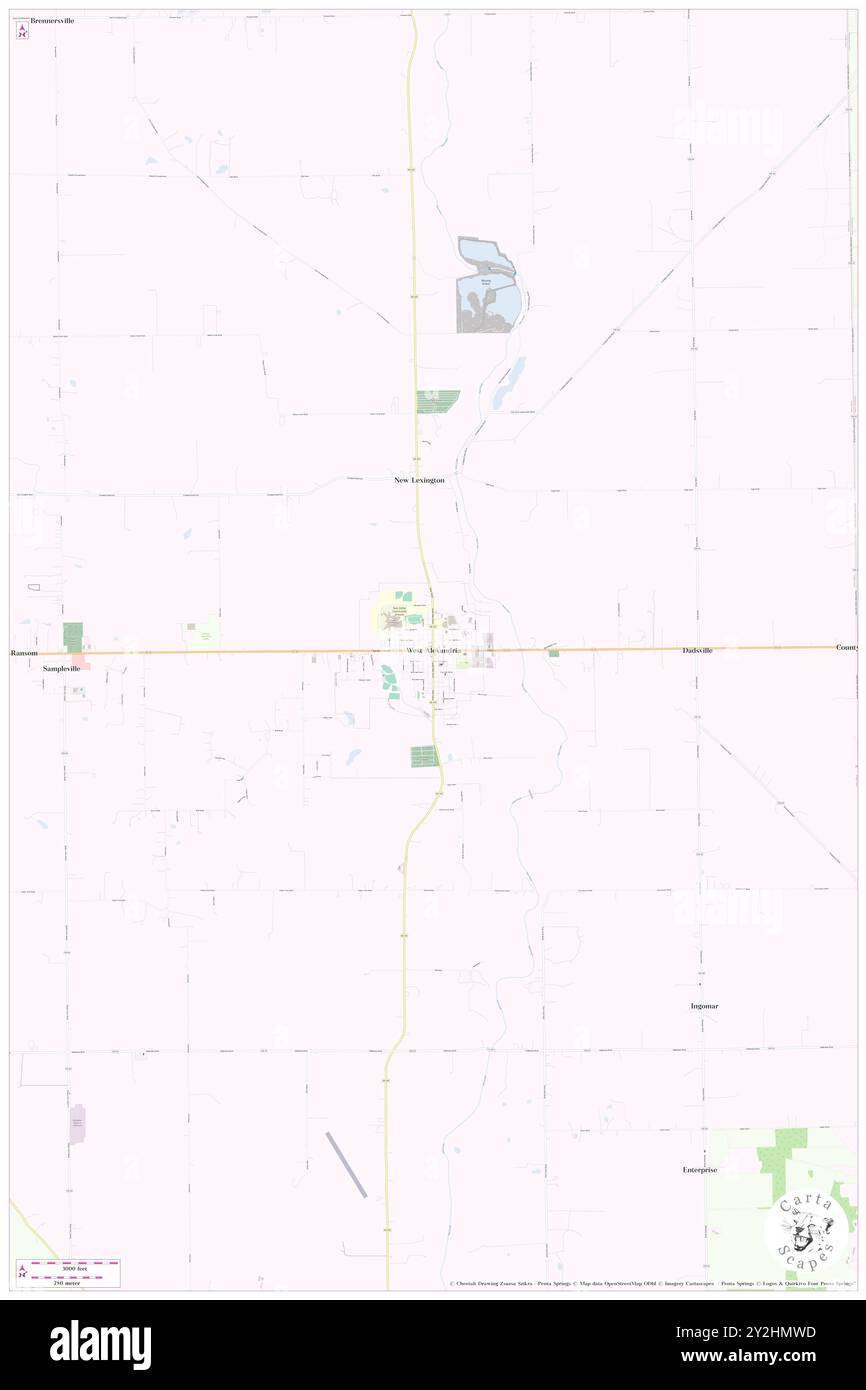 West Alexandria, Comté de Preble, US, États-Unis, Ohio, n 39 44' 40'', S 84 31' 55'', carte, Cartascapes carte publiée en 2024. Explorez Cartascapes, une carte qui révèle la diversité des paysages, des cultures et des écosystèmes de la Terre. Voyage à travers le temps et l'espace, découvrir l'interconnexion du passé, du présent et de l'avenir de notre planète. Banque D'Images