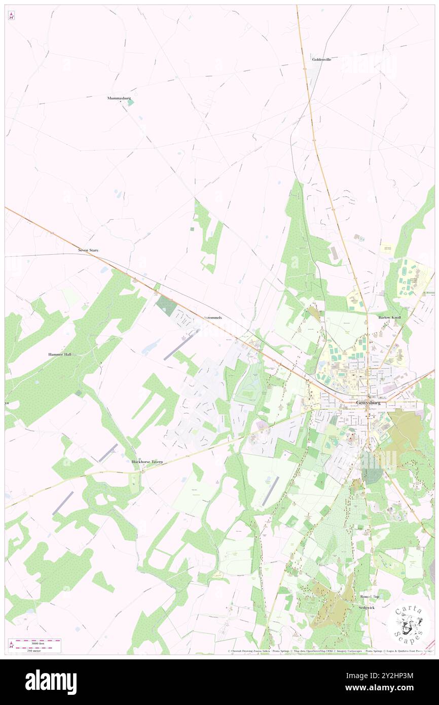 Stremmels, Comté d'Adams, US, États-Unis, Pennsylvanie, n 39 50' 38'', S 77 15' 56'', carte, Cartascapes carte publiée en 2024. Explorez Cartascapes, une carte qui révèle la diversité des paysages, des cultures et des écosystèmes de la Terre. Voyage à travers le temps et l'espace, découvrir l'interconnexion du passé, du présent et de l'avenir de notre planète. Banque D'Images