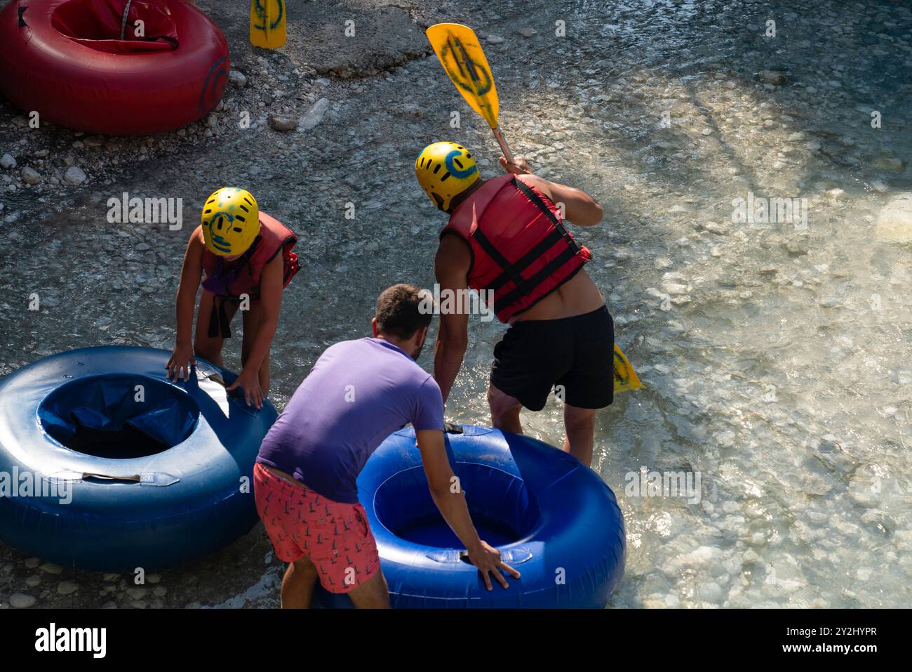 Parc national de Saklikent avec activité de rafting, Seydikemer, Mugla, Turquie Banque D'Images