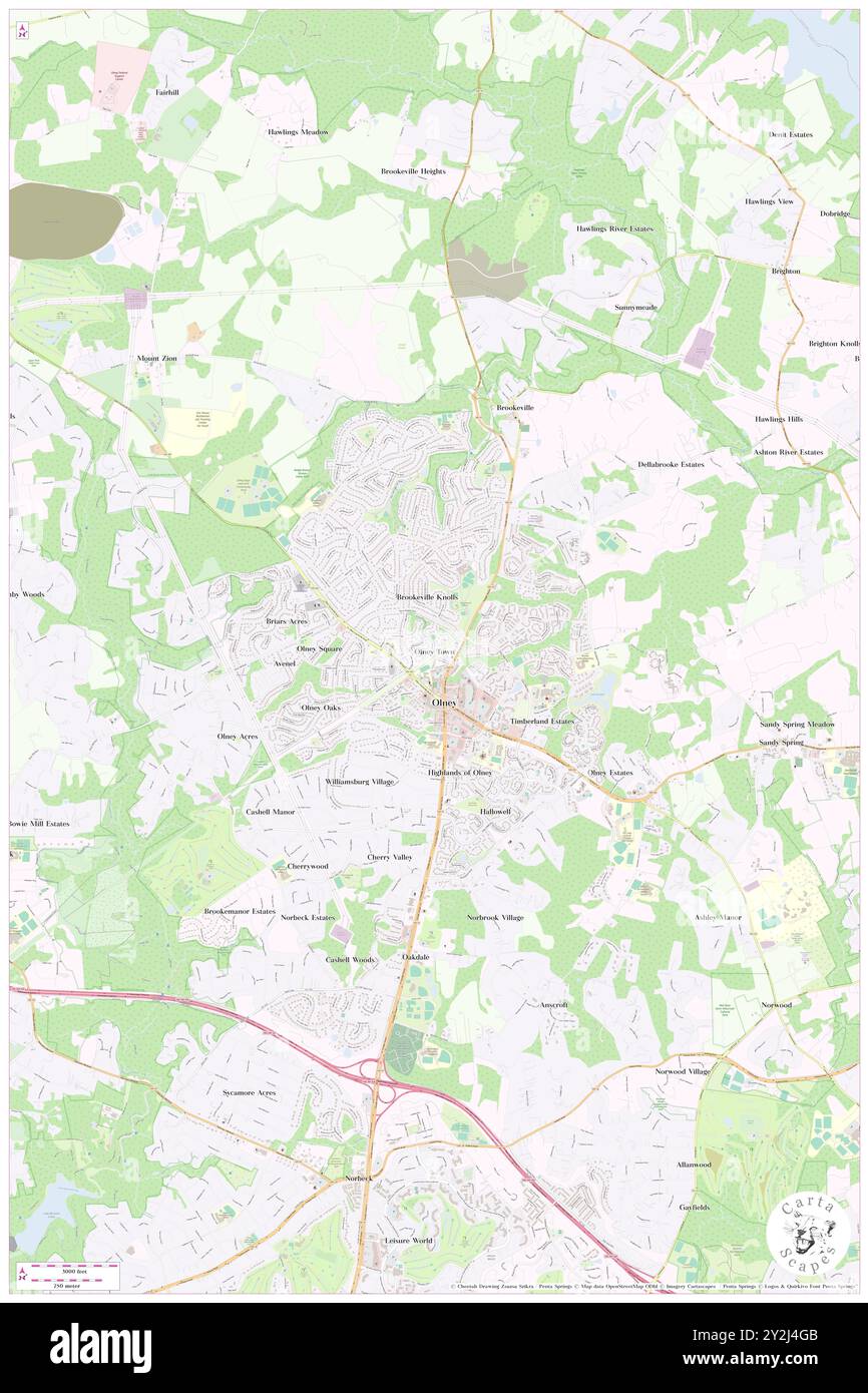 Olney Town, Comté de Montgomery, US, États-Unis, Maryland, n 39 9' 28'', S 77 4' 4'', carte, Carthascapes carte publiée en 2024. Explorez Cartascapes, une carte qui révèle la diversité des paysages, des cultures et des écosystèmes de la Terre. Voyage à travers le temps et l'espace, découvrir l'interconnexion du passé, du présent et de l'avenir de notre planète. Banque D'Images