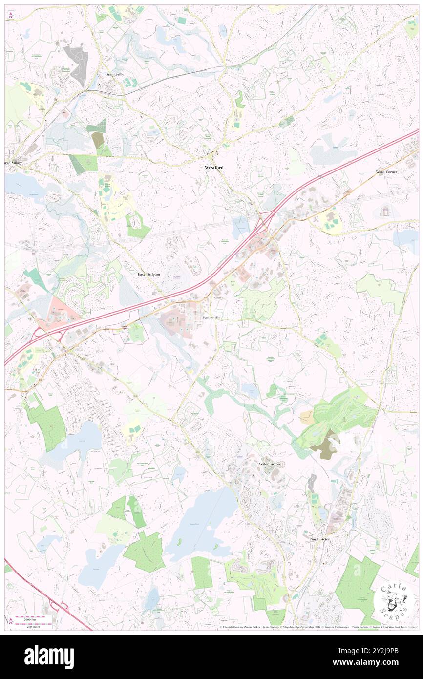 Parkerville, comté de Middlesex, US, États-Unis, Massachusetts, n 42 33' 8'', S 71 26' 18'', carte, Cartascapes carte publiée en 2024. Explorez Cartascapes, une carte qui révèle la diversité des paysages, des cultures et des écosystèmes de la Terre. Voyage à travers le temps et l'espace, découvrir l'interconnexion du passé, du présent et de l'avenir de notre planète. Banque D'Images