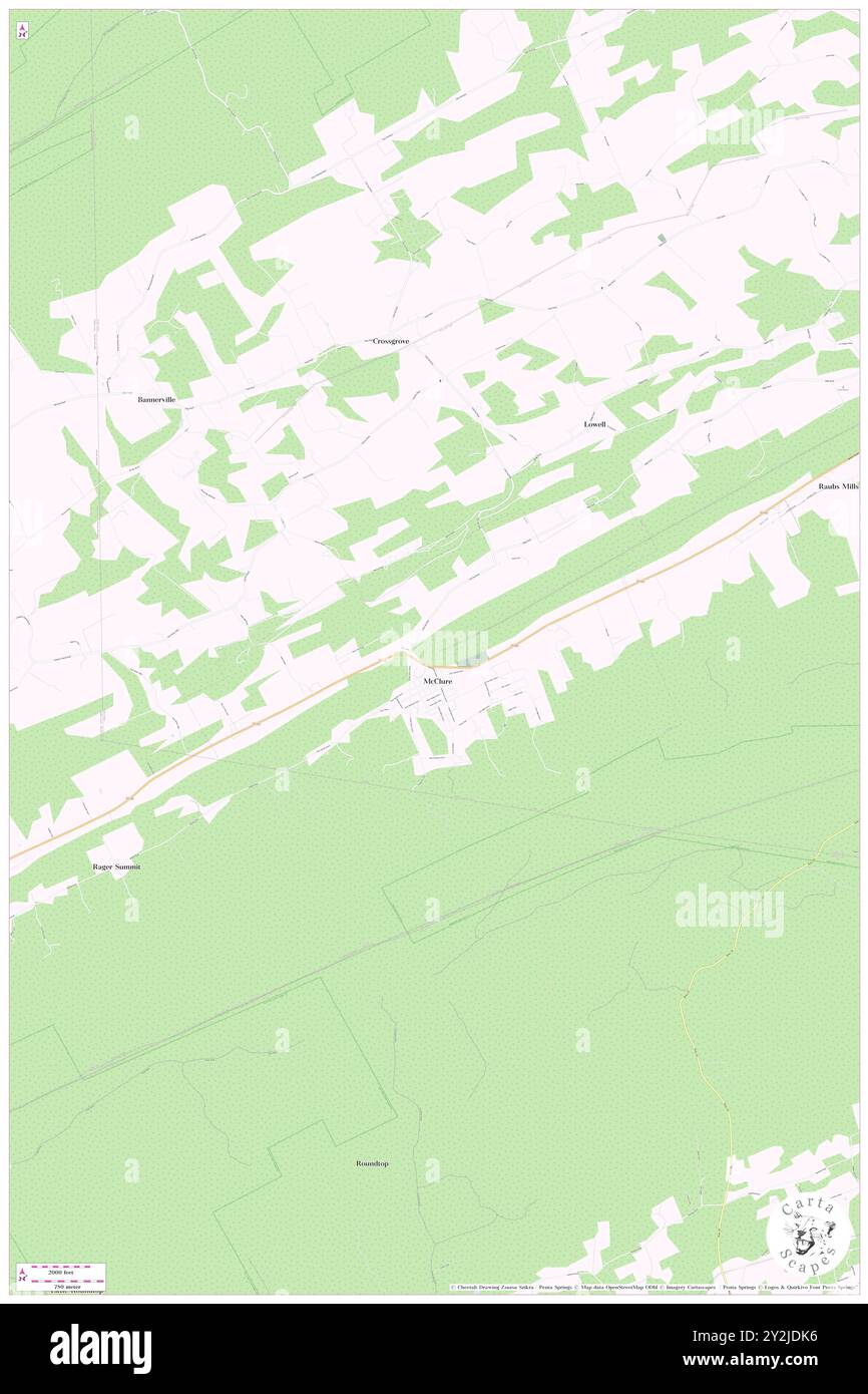 McClure, comté de Snyder, US, États-Unis, Pennsylvanie, n 40 42' 25'', S 77 18' 51'', carte, Cartascapes carte publiée en 2024. Explorez Cartascapes, une carte qui révèle la diversité des paysages, des cultures et des écosystèmes de la Terre. Voyage à travers le temps et l'espace, découvrir l'interconnexion du passé, du présent et de l'avenir de notre planète. Banque D'Images