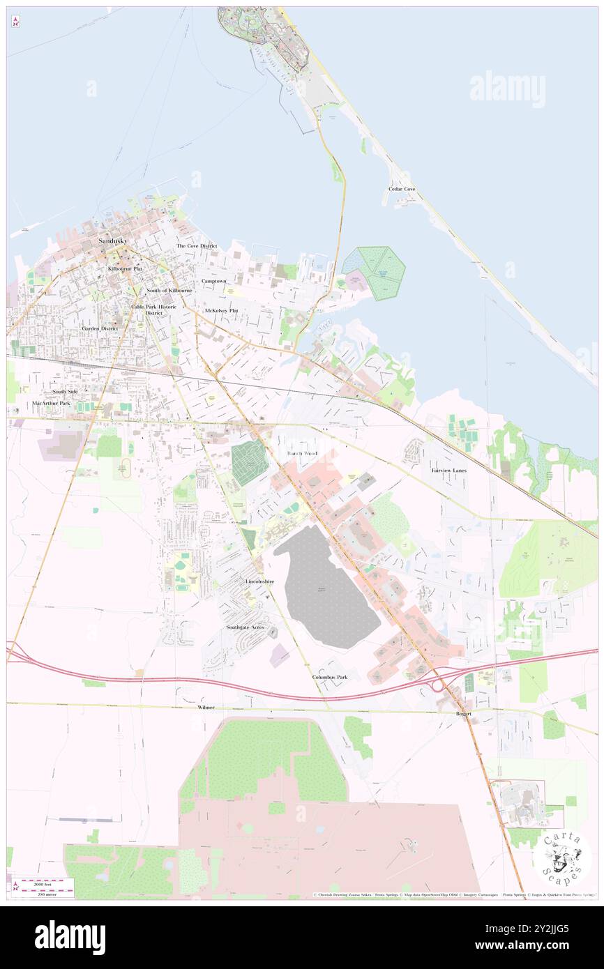 Ranch Wood, Comté d'Erie, US, États-Unis, Ohio, n 41 25' 44'', S 82 40' 45'', carte, Cartascapes carte publiée en 2024. Explorez Cartascapes, une carte qui révèle la diversité des paysages, des cultures et des écosystèmes de la Terre. Voyage à travers le temps et l'espace, découvrir l'interconnexion du passé, du présent et de l'avenir de notre planète. Banque D'Images