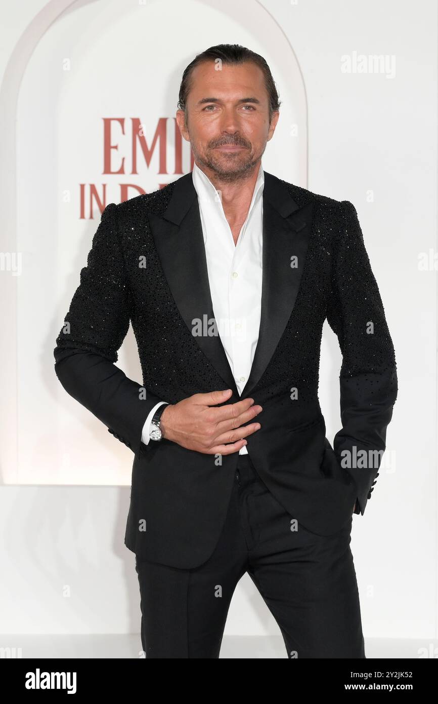 Rome, Italie. 10 septembre 2024. William Abadie assiste au tapis rouge de la série télévisée « Emily in Paris 4 » netflix au Space Cinema Moderno. Crédit : SOPA images Limited/Alamy Live News Banque D'Images