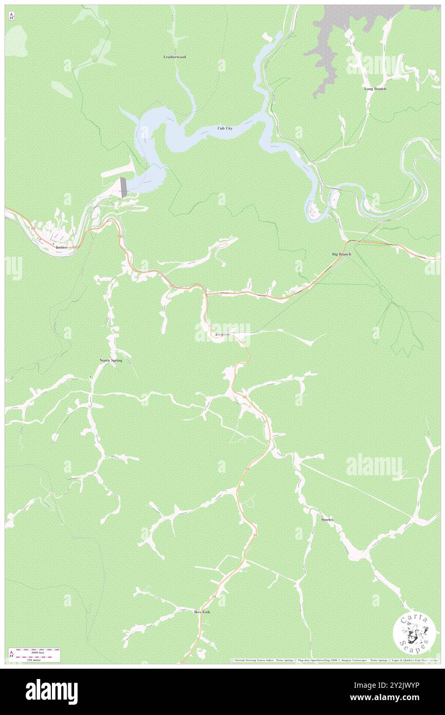 Hanover, Comté du Wyoming, États-Unis, Virginie-occidentale, n 37 34' 22'', S 81 47' 58'', carte, Cartascapes carte publiée en 2024. Explorez Cartascapes, une carte qui révèle la diversité des paysages, des cultures et des écosystèmes de la Terre. Voyage à travers le temps et l'espace, découvrir l'interconnexion du passé, du présent et de l'avenir de notre planète. Banque D'Images