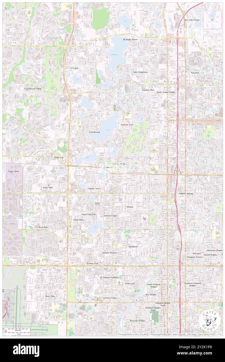 Twin Lake Terrace, Comté de Hillsborough, US, États-Unis, Floride, n 28 2' 6'', S 82 29' 4'', carte, Cartascapes carte publiée en 2024. Explorez Cartascapes, une carte qui révèle la diversité des paysages, des cultures et des écosystèmes de la Terre. Voyage à travers le temps et l'espace, découvrir l'interconnexion du passé, du présent et de l'avenir de notre planète. Banque D'Images