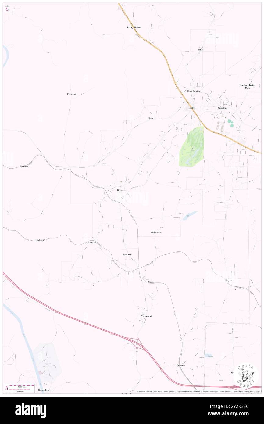 Dora, Comté de Walker, US, États-Unis, Alabama, n 33 43' 43'', S 87 5' 25'', carte, Cartascapes carte publiée en 2024. Explorez Cartascapes, une carte qui révèle la diversité des paysages, des cultures et des écosystèmes de la Terre. Voyage à travers le temps et l'espace, découvrir l'interconnexion du passé, du présent et de l'avenir de notre planète. Banque D'Images