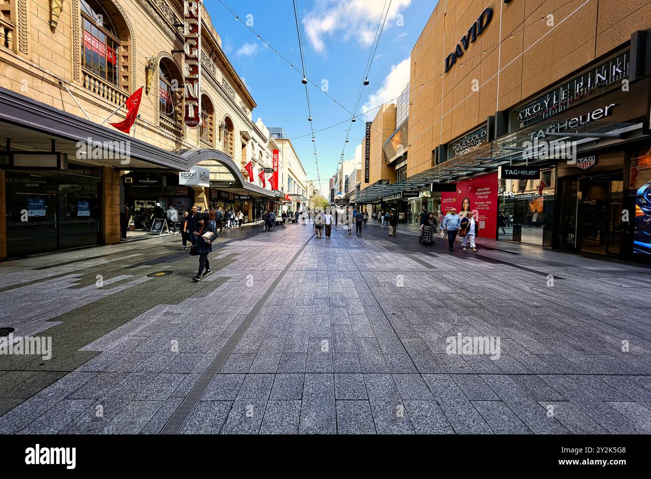 Le Rundle Mall, Adélaïde, Australie du Sud Banque D'Images