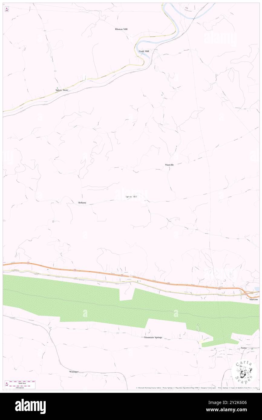 Spivey Mill, comté de Scott, États-Unis, Virginie, n 36 39' 46'', S 82 39' 23'', carte, Cartascapes carte publiée en 2024. Explorez Cartascapes, une carte qui révèle la diversité des paysages, des cultures et des écosystèmes de la Terre. Voyage à travers le temps et l'espace, découvrir l'interconnexion du passé, du présent et de l'avenir de notre planète. Banque D'Images