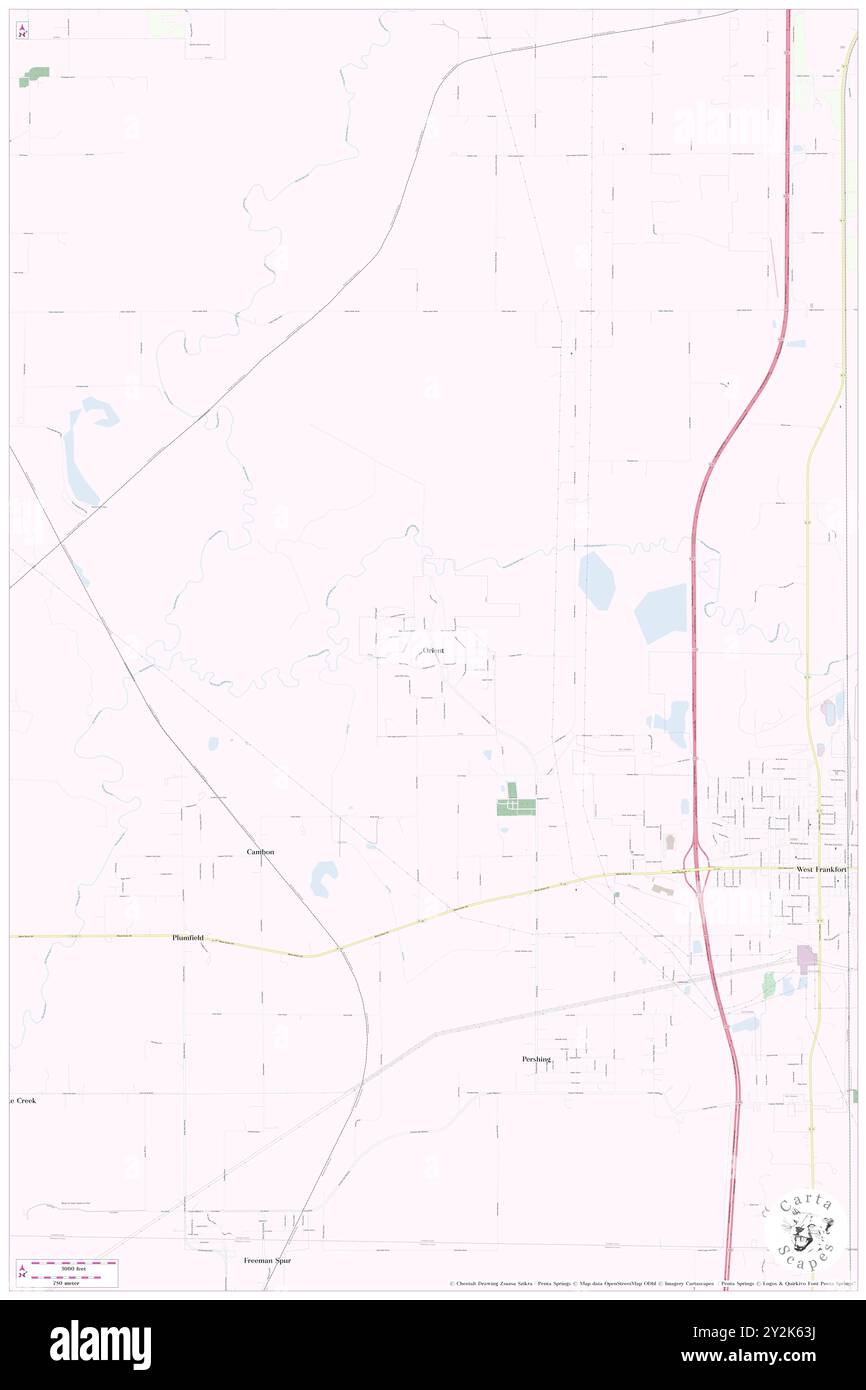 Orient, comté de Franklin, US, États-Unis, Illinois, n 37 55' 6'', S 88 58' 39'', carte, Cartascapes carte publiée en 2024. Explorez Cartascapes, une carte qui révèle la diversité des paysages, des cultures et des écosystèmes de la Terre. Voyage à travers le temps et l'espace, découvrir l'interconnexion du passé, du présent et de l'avenir de notre planète. Banque D'Images