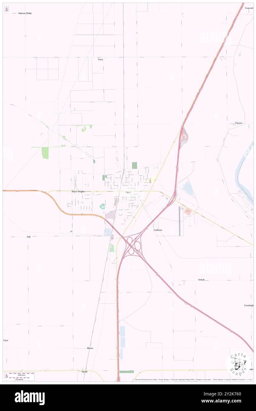 Hayti, Comté de Pemiscot, US, États-Unis, Missouri, n 36 14' 1'', S 89 44' 58'', carte, Cartascapes carte publiée en 2024. Explorez Cartascapes, une carte qui révèle la diversité des paysages, des cultures et des écosystèmes de la Terre. Voyage à travers le temps et l'espace, découvrir l'interconnexion du passé, du présent et de l'avenir de notre planète. Banque D'Images