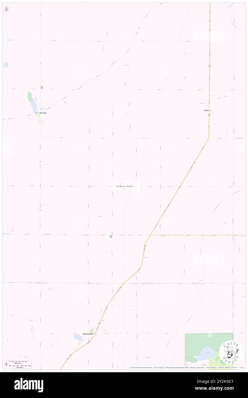 Cranberry Marsh, comté de Sheboygan, US, États-Unis, Wisconsin, n 43 34' 17'', S 88 5' 8'', carte, Cartascapes carte publiée en 2024. Explorez Cartascapes, une carte qui révèle la diversité des paysages, des cultures et des écosystèmes de la Terre. Voyage à travers le temps et l'espace, découvrir l'interconnexion du passé, du présent et de l'avenir de notre planète. Banque D'Images