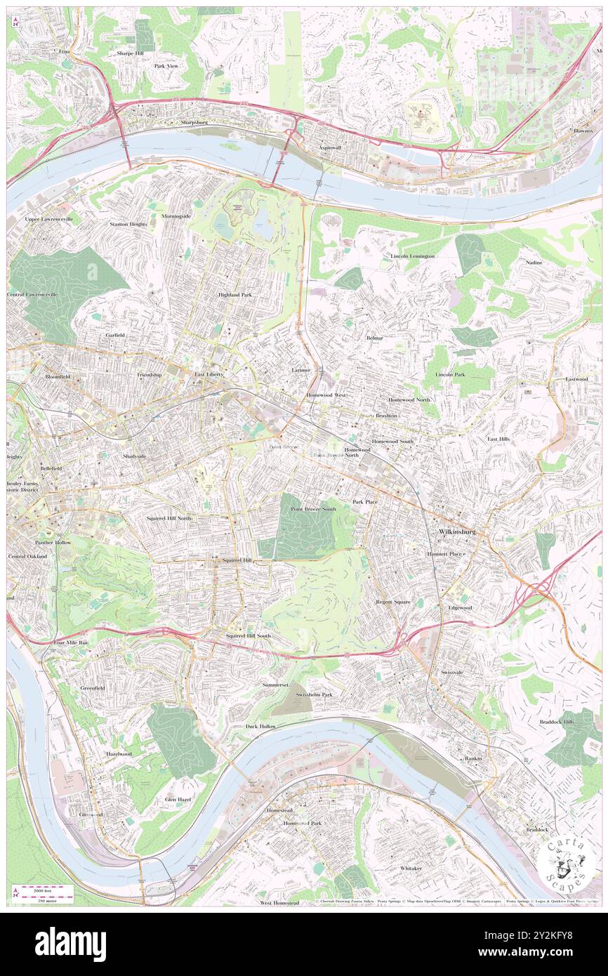 Homewood, Comté d'Allegheny, US, États-Unis, Pennsylvanie, n 40 27' 5'', S 79 54' 28'', carte, Cartascapes carte publiée en 2024. Explorez Cartascapes, une carte qui révèle la diversité des paysages, des cultures et des écosystèmes de la Terre. Voyage à travers le temps et l'espace, découvrir l'interconnexion du passé, du présent et de l'avenir de notre planète. Banque D'Images