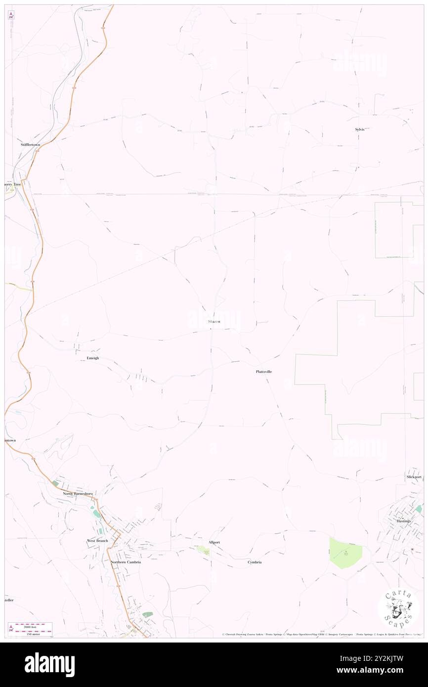 Shazen, Comté de Cambria, US, États-Unis, Pennsylvanie, n 40 42' 5'', S 78 45' 28'', carte, Cartascapes carte publiée en 2024. Explorez Cartascapes, une carte qui révèle la diversité des paysages, des cultures et des écosystèmes de la Terre. Voyage à travers le temps et l'espace, découvrir l'interconnexion du passé, du présent et de l'avenir de notre planète. Banque D'Images