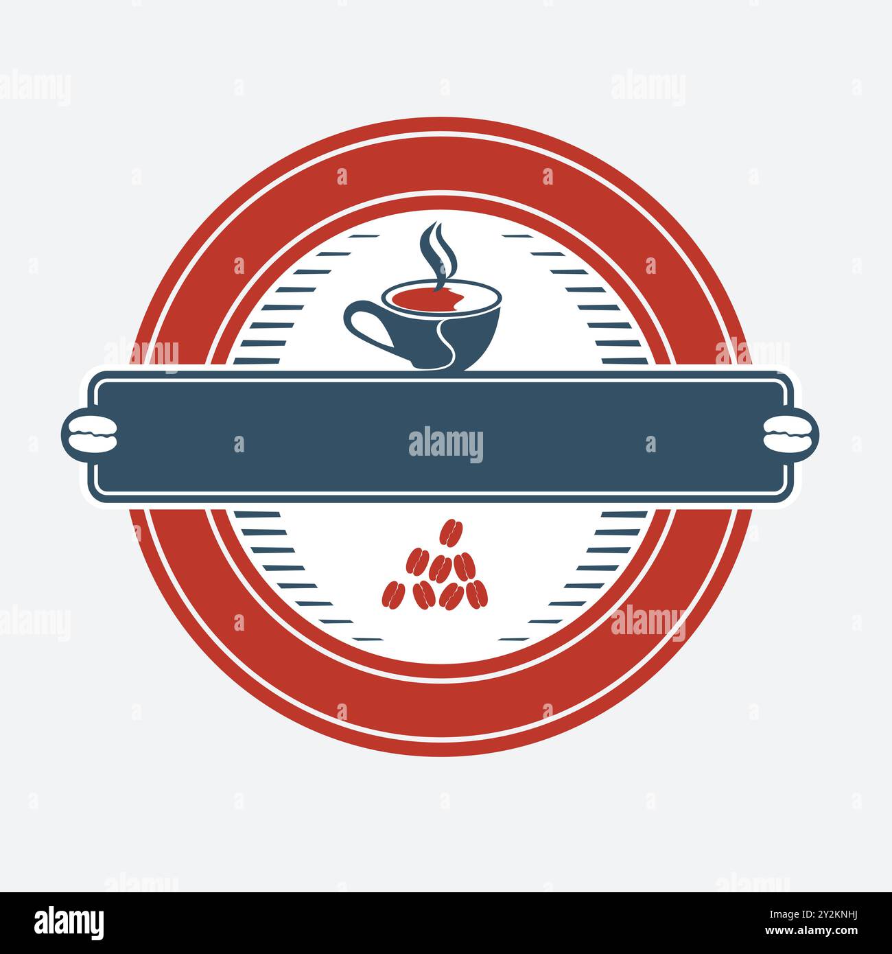 Coffee Lover logo Design pour le restaurant Coffee Shop Illustration de Vecteur