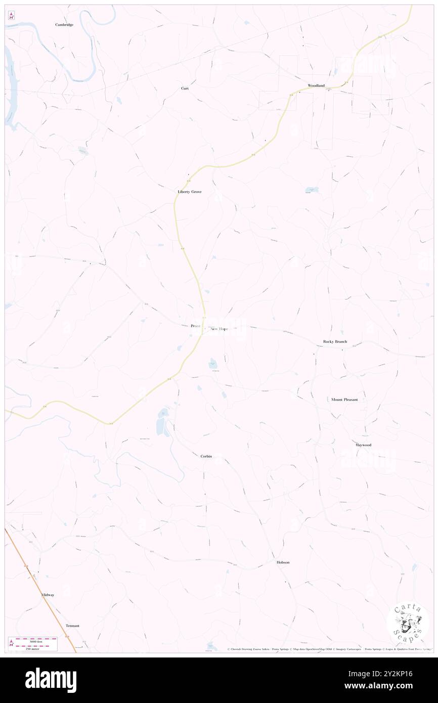 New Hope, Comté de Randolph, US, États-Unis, Alabama, n 33 19' 35'', S 85 25' 20'', carte, Cartascapes carte publiée en 2024. Explorez Cartascapes, une carte qui révèle la diversité des paysages, des cultures et des écosystèmes de la Terre. Voyage à travers le temps et l'espace, découvrir l'interconnexion du passé, du présent et de l'avenir de notre planète. Banque D'Images