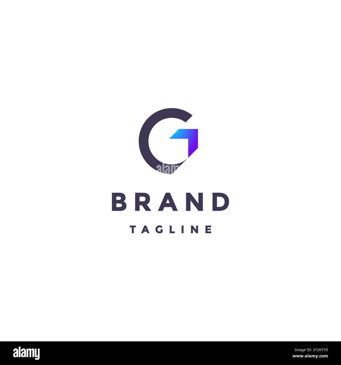 Lettre flèche G logo Design. Lettre G avec icône de bord en forme de flèche vers le haut. Illustration de Vecteur