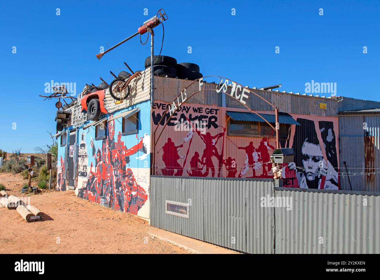 Le musée Mad Max 2 à Silverton Banque D'Images