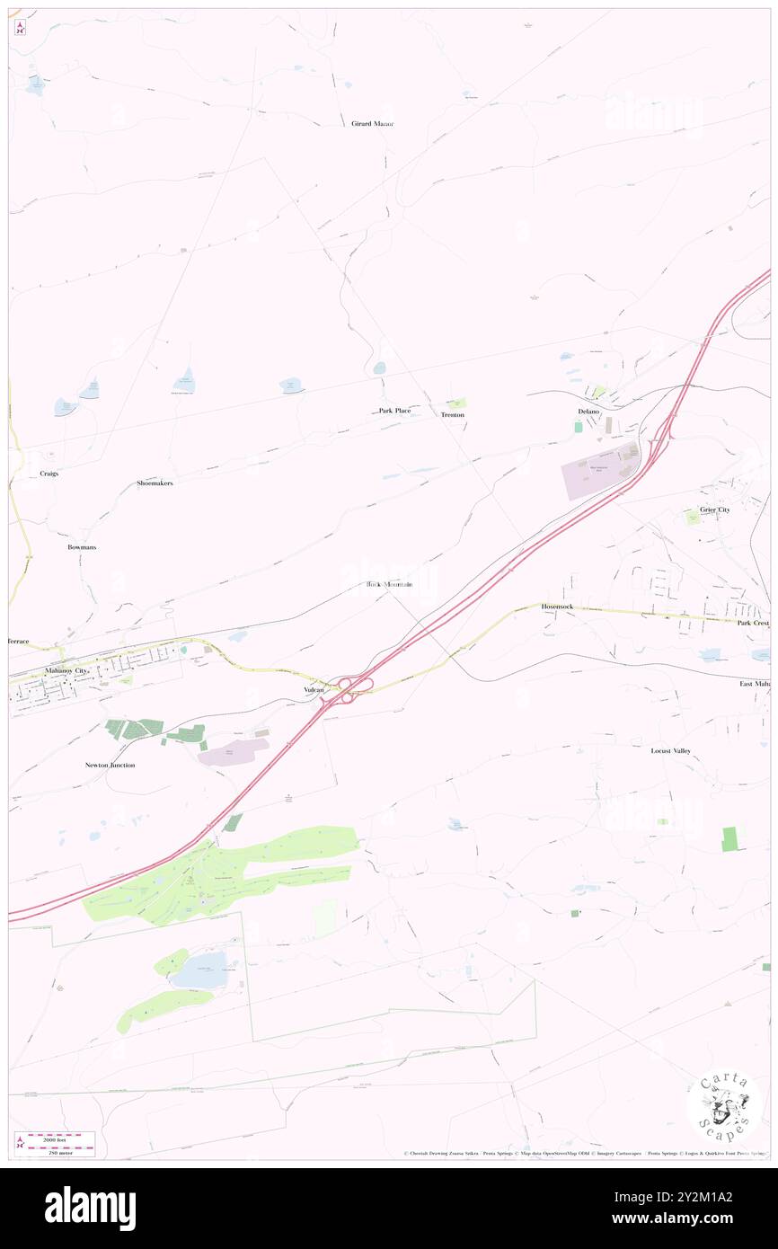 Buck Mountain, Comté de Schuylkill, US, États-Unis, Pennsylvanie, n 40 49' 16'', S 76 5' 55'', carte, Cartascapes carte publiée en 2024. Explorez Cartascapes, une carte qui révèle la diversité des paysages, des cultures et des écosystèmes de la Terre. Voyage à travers le temps et l'espace, découvrir l'interconnexion du passé, du présent et de l'avenir de notre planète. Banque D'Images