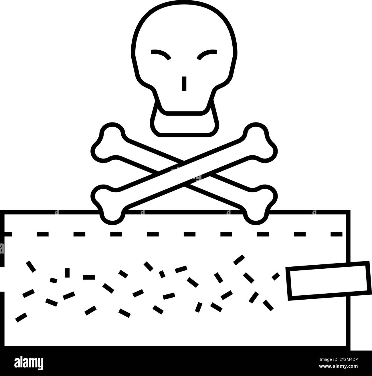 illustration du vecteur icône de la ligne de tabac de nicotine de drogue Illustration de Vecteur